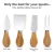 Import Hot selling products charcuteriee  pizza cutting board round wooden cheese board knife set from China