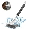 Hot Selling Safe BBQ Accessories Long Handle Cleaning Brushes Stainless Steel Grill Tools Cleaning Brushes Cleaner
