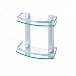 Hot Selling Stainless Steel Bathroom Corner Glass Shelf/Bath Holder