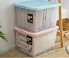Household Clear  Plastic Storage Box Bedding Clothes Organizer