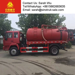 HOWO 10000L sewage suction tanker vacuum truck