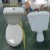 Import HUIDA ceramic sanitary toilet chinese factory P-trap washdown close-coupled wc toilet from China