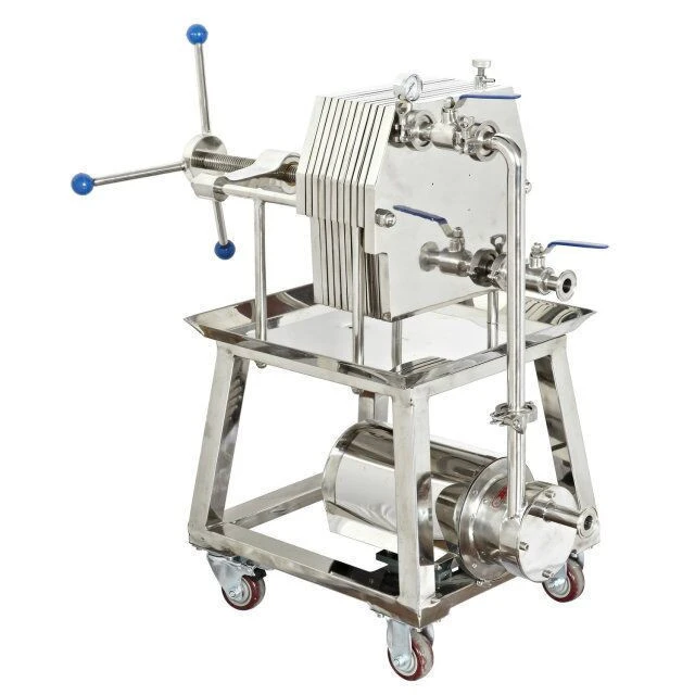 Hygienic Stainless Steel Wine Plate Frame Filter/ larger flowrate industrial filter with filter paper