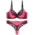 Import In stock wholesale factory oem lace flower fashion sexy underwear women bra set from China