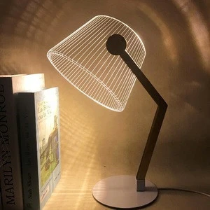 Indoor bedroom desk light 3D acrylic table lamp modern led table lamp