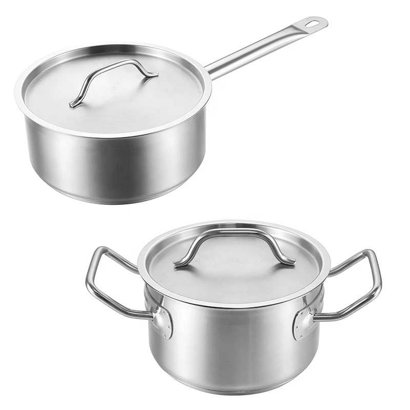 Induction base set of 3 pot stainless steel stainless steel soup pot casserole pot stainless steel