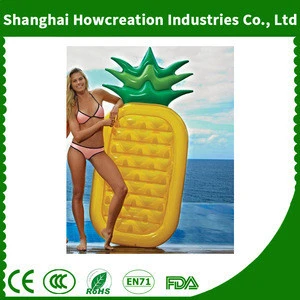 Inflatable Pineapple Pool Float Raft For Summer Outdoor Pool Using