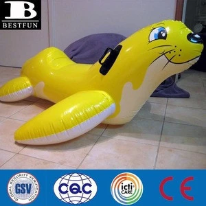 inflatable sea lion ride on pvc sea animals customized inflatable toys