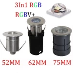 IP68 Underwater Light RGB 4Wires DC12V 3W IP68Waterproof Led Swimming Pool Light 3IN1 RGBV+ Mini Spot Light