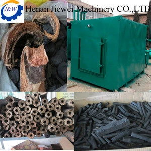 ISO approved Flow-gas carbonization equipments For coconut shell