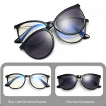 Italy women designer eyewear fashion spectacle frames magnetic clip-on polarized sun glass sunglasses
