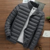JACKETOWN Winter Jacket Mens 2020 Cotton Padded Warm Thick Jacket Stand Collar Male Solid Parka Coat Sale 5XL