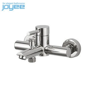 JOYEE Hot And Cold Chromed Plated Tube Single Hole stainless steel Kitchen Bathroom Basin Mixer Taps Faucet