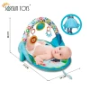 JOYSUNTOYS 2-in-1 Flip and Fun Activity Gym, Baby Play Mat with Arch, Multicolour