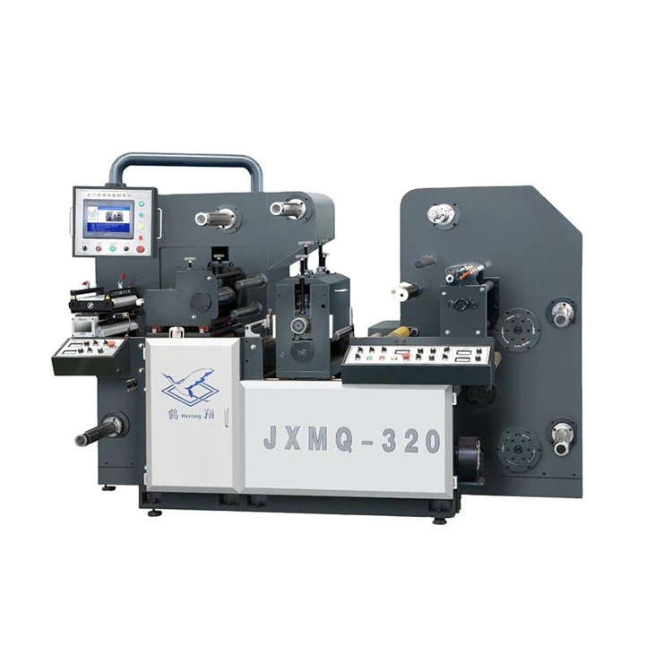 JXMQ-320 Semi-rotary paper label die cutting &amp; slitting machine paper processing machinery