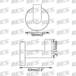 KES Bath Kitchen Garage Brushed SUS 304 Stainless Steel Metal Coat Hook Towel Clothes Robe Hook