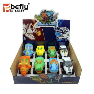 Kids animal dinosaur model plastic friction power toys cars