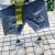 Import Kids clothing sets cartoon cotton ouch t-shirt ripped jean shorts 2pcs denim shorts set fashion trendy 2-7years children boys from China