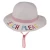 Kids Girls Embroidery Lettering Wide Brim Straw Hat Children Adjustable Strap Straw Beach Floppy Sun Hat Outdoor Beach Straw Cap