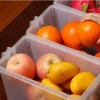 Kitchen Large Food Storage Box Clear Plastic Vegetable &amp; Firuts Container Custom Organizer Bin With Handle