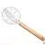 Import Kitchen long wooden handle stainless steel colander hot pot scoop spoon dumplings fried chicken nuggets strainer to filter oil r from China