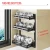 Import Kitchen storage shelving free punch wall-mounted, multi-layer floor storage shelf from China