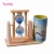 Import korean style Gift stationery products low moq promotional Virous colors diy wood desk pen holder in round shapes from China