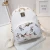 Import Ladies leisure travel bag fashion trend butterfly printed backpack wholesale leather backpacks from China