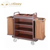 LAICOZY Hot Sale Hotel Room Housekeeping Service Aluminium Cleaning Trolley Cart