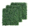 Landscape Foliage Artificial Grass Boxwood Hedge Panel Decorative Artificial Plants Green Wall Garden