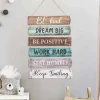 Laser Cutting Wood Sign Blank Hanging Decorative Wood Plaque Wooden Slices Banners with Ropes for DIY Painting