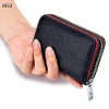 Latest Anti-theft cards package Women Men Real genuine Leather Zipper credit card holder