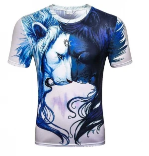 Latest design China customised digital sublimation printing 3d t shirt jersey