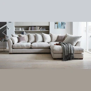 Latest Modern Designs  L Shaped Fabric Living Room Furniture Sofa Set