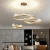Import LED Ceiling Pendant Lamp Modern for home Dining Room Living Acrylic Circle Ring Chandelier Dimmable bar restaurant lighting from China