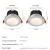 Import LED down lights spotlights recessed COB ceiling Light for Indoor use from China