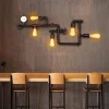 led outdoor vintage wall lamps American bar style pipe light