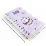 Lemon Ribbon High Quality eco friendly PVC transparent cover notebooks customizable printing students notebook diary