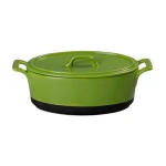 Lifestyle Oval Green Ceramic Terrine