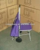 Lightweight folding cart with seat