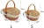 Linshu Factory Eco-friendly Natural Oval Wine Wicker Picnic Basket with Handle