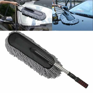 Long handle car cleaning brush soft microfiber car duster with EVA comfortable handle