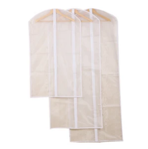 Long zipper closure PVC/PEVA/EVA clear plastic suit garment bag