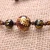 Import LONGJIE manufacturer wholesales wooden beads of red tiger eye stone corn knot handmade braid men rope bracelet accept custom from China