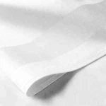 LOW MOQ cheap wholesale wedding/dinner/hotel/restaurant/Airplane use cotton white satin band table napkin