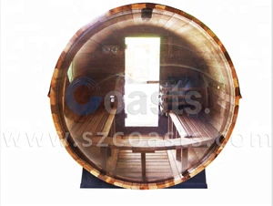 Low price wholesale barrel sauna cedar outdoor sauna room for sale