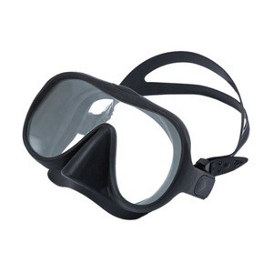Low Volume 120 Degrees Wide Angle Tempered Anti-Fog Glass Diving Equipment Silicone Frame Face Snorkel Mask