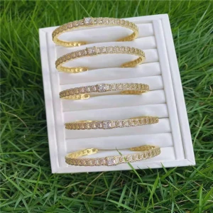 luckyee -  Boutique women gold plated bracelet crystal bracelet accessories