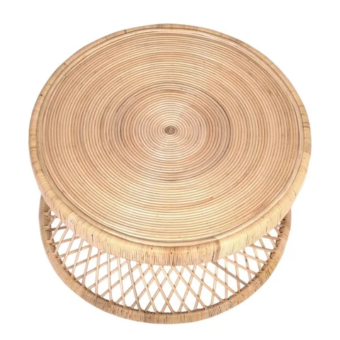 Buy Luxurious Style Handmade Woven Rattan Large Round Table Beautiful ...