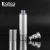 Import luxury aluminum 1oz 10ml 15ml 30ml 50ml 80ml 100ml 120ml silver cosmetic lotion pump airless  bottle from China